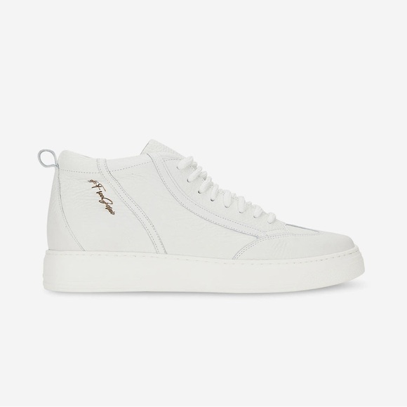 NEW!! Men’s Gernie 18’s High White Leather Lace Up Sneaker Size 10 - Picture 1 of 5